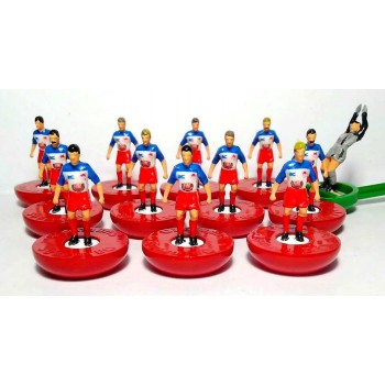 Subbuteo Andrew Table Soccer Olympiacos 1983-84 on classic Hasbro bases